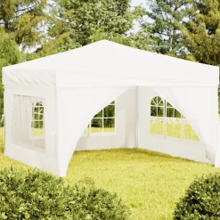 VIDAXL - Tente de réception pliable avec parois blanc 3x3 m