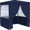 VIDAXL - Tente de réception avec parois latérales 2x2 m bleu 90 g/m²