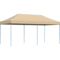 VIDAXL - Tente de réception pliable escamotable beige 580x292x315 cm