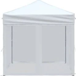 VIDAXL - Tente de réception pliable avec parois blanc 2x2 m