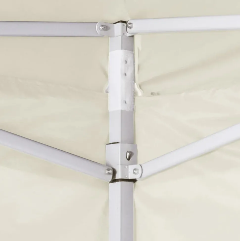 VIDAXL - Tente pliable avec 4 parois crème 3 x 3 m