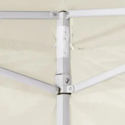 VIDAXL - Tente pliable avec 2 parois 291x291x315 cm crème