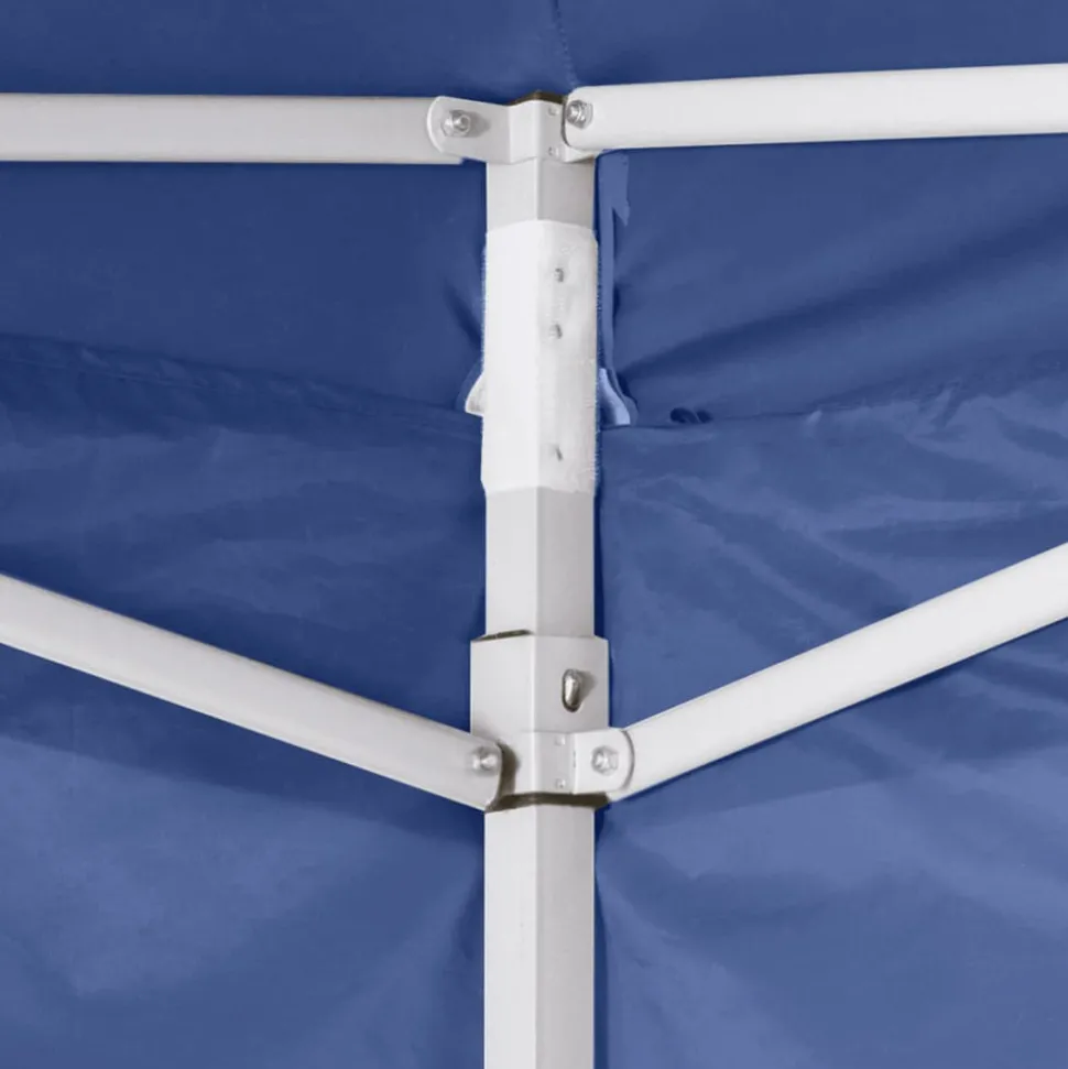 VIDAXL - Tente pliable avec 4 parois bleu 3 x 3 m