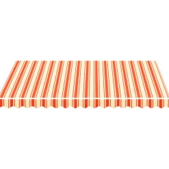 VIDAXL - Tissu de remplacement pour auvent jaune et orange 3x2,5 m