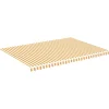 VIDAXL - Tissu de remplacement pour auvent jaune et blanc 5x3,5 m