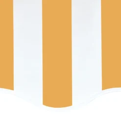 VIDAXL - Tissu de remplacement pour auvent jaune et blanc 5x3,5 m