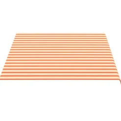 VIDAXL - Tissu de remplacement pour auvent jaune et orange 4x3 m