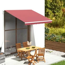 VIDAXL - Tissu de remplacement pour auvent bordeaux rouge 3x2,5 m