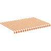 VIDAXL - Tissu de remplacement pour auvent jaune et orange 3,5x2,5 m