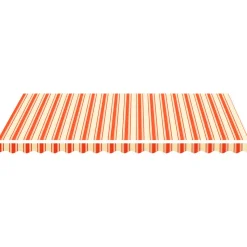 VIDAXL - Tissu de remplacement pour auvent jaune et orange 3,5x2,5 m