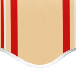 VIDAXL - Tissu de remplacement pour auvent jaune et orange 3,5x2,5 m