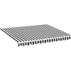 VIDAXL - Tissu de remplacement pour auvent anthracite et blanc 3x2,5 m