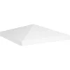 VIDAXL - Toile de toit de belvédère 270 g/m² 3x3 m blanc