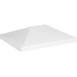 VIDAXL - Toile de toit de belvédère 270 g/m² 4x3 m blanc
