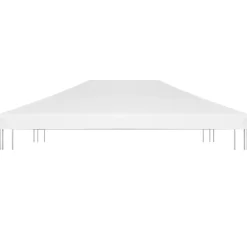 VIDAXL - Toile de toit de belvédère 270 g/m² 4x3 m blanc