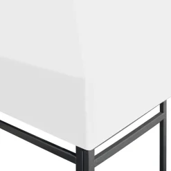 VIDAXL - Toile de toit de belvédère 270 g/m² 4x3 m blanc