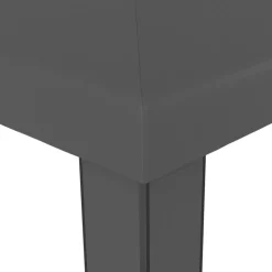 VIDAXL - Tonnelle avec double toit et lumières led 3x3 m anthracite