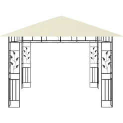 VIDAXL - Tonnelle avec moustiquaire et lumières led 3x3x2,73 m crème