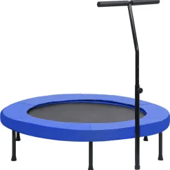 VIDAXL - Trampoline de fitness avec poignée et coussin de sécurité 122cm