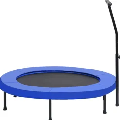 VIDAXL - Trampoline de fitness avec poignée et coussin de sécurité 122cm