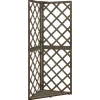 VIDAXL - Treillis d'angle gris 50x50x145 cm bois de sapin massif