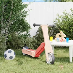 VIDAXL - Trottinette pour enfants 2-in-1 rouge