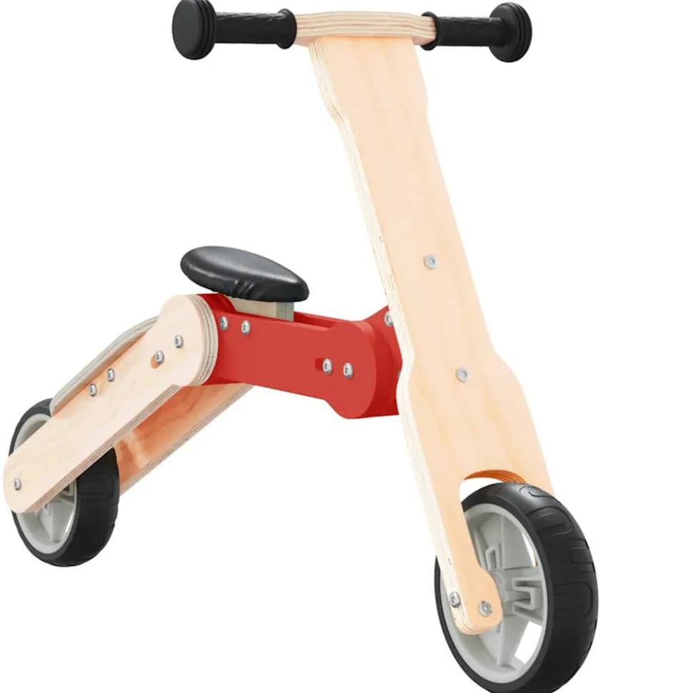 VIDAXL - Trottinette pour enfants 2-in-1 rouge