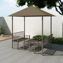 VIDAXL - Vidaxl - auvent extérieur avec table et bancs