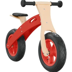 VIDAXL - Vélo d'équilibre pour enfants avec pneus pneumatiques rouge