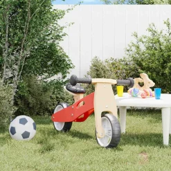 VIDAXL - Vélo d'équilibre pour enfants 2-in-1 rouge