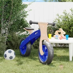 VIDAXL - Vélo d'équilibre pour enfants avec pneus pneumatiques bleu