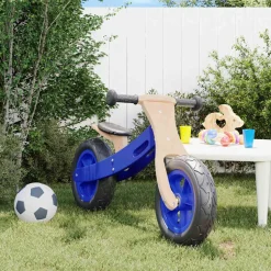 VIDAXL - Vélo d'équilibre pour enfants avec pneus pneumatiques bleu