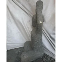 WANDA COLLECTION - Sculpture zen en pierre femme position yoga 100 cm