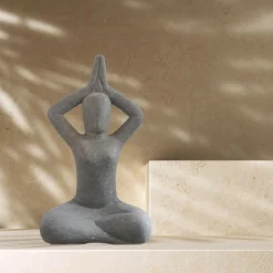 WANDA COLLECTION - Statue design en pierre yoga 50 cm