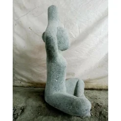 WANDA COLLECTION - Statue design en pierre yoga 50 cm