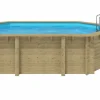 WATER CLIP - Piscine octogonal allongé emeo - 3,50 x 5,40 x h. 1,31