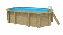 WATER CLIP - Piscine octogonal allongé emeo - 3,50 x 5,40 x h. 1,31