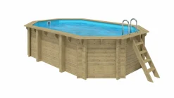 WATER CLIP - Piscine octogonal allongé emeo - 3,50 x 5,40 x h. 1,31