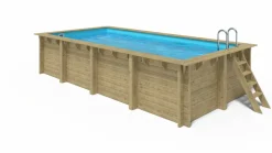 WATER CLIP - Piscine rectangulaire elly - 6,20 x 3,20 x h. 1,31