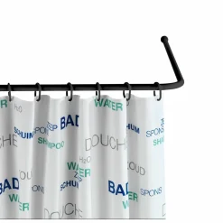 WENKO - Barre d'angle universelle en aluminium - noir